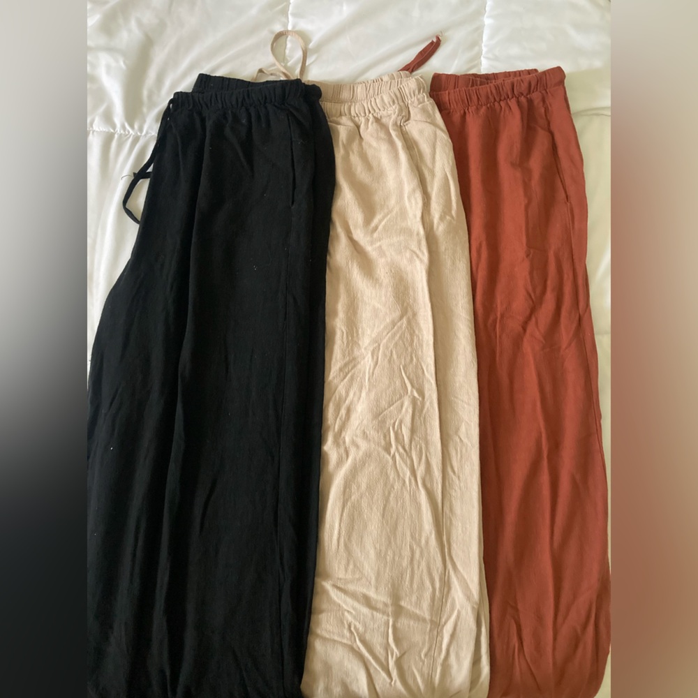 Cotton/Linen summer pants - size large